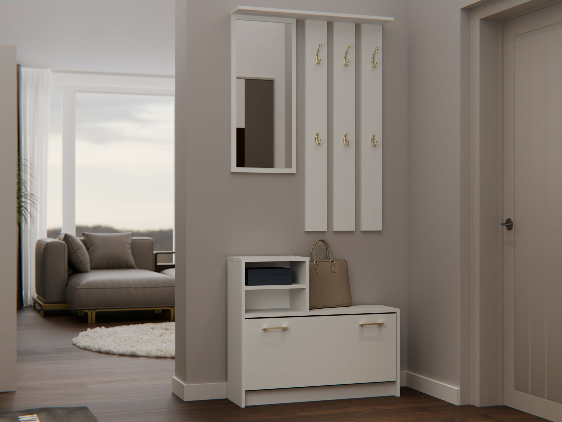 Set arredo da corridoio Mandeville 144 (Cachemire)