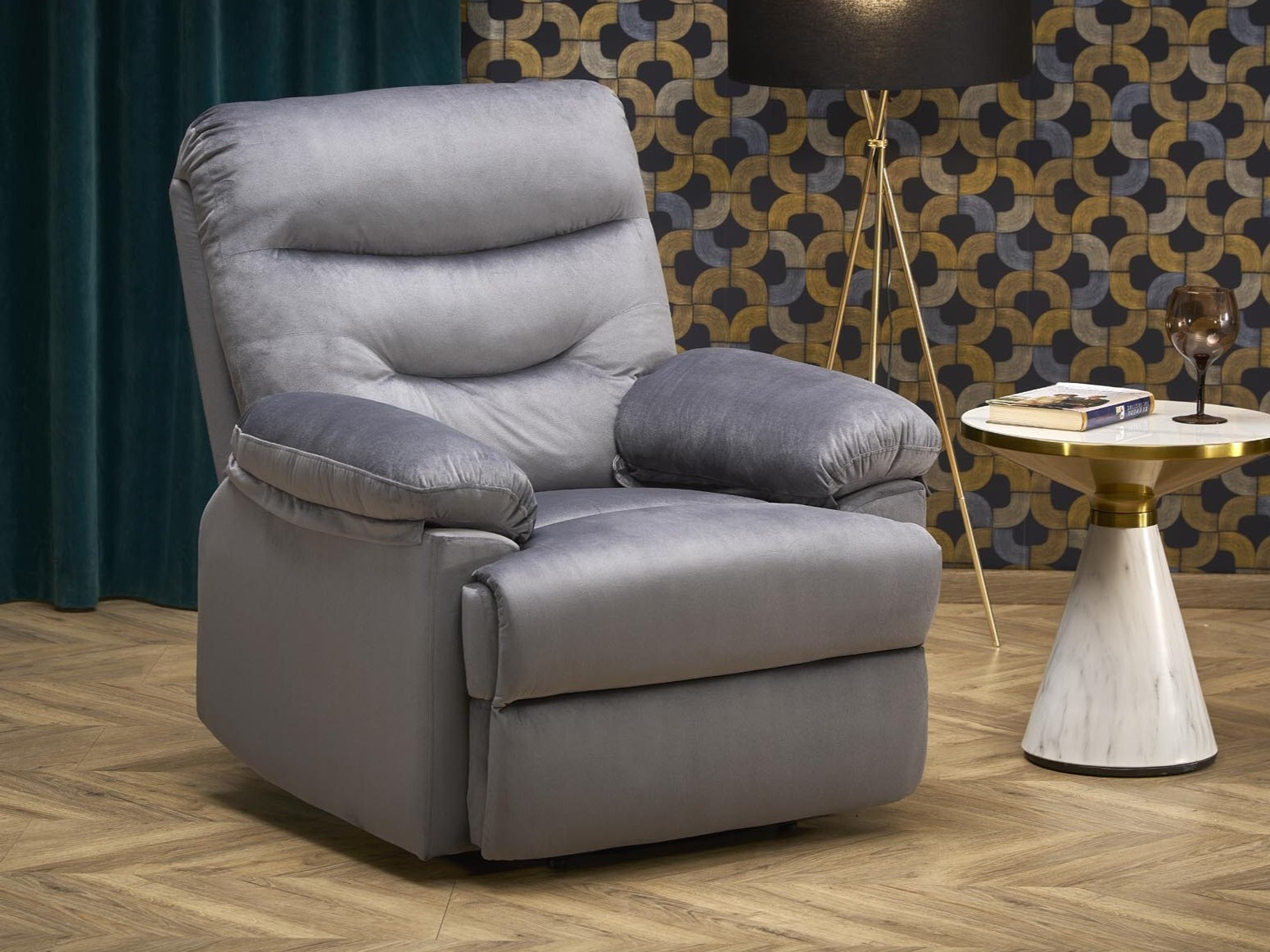 Poltrona regolabile Houston Terra (Grigio)