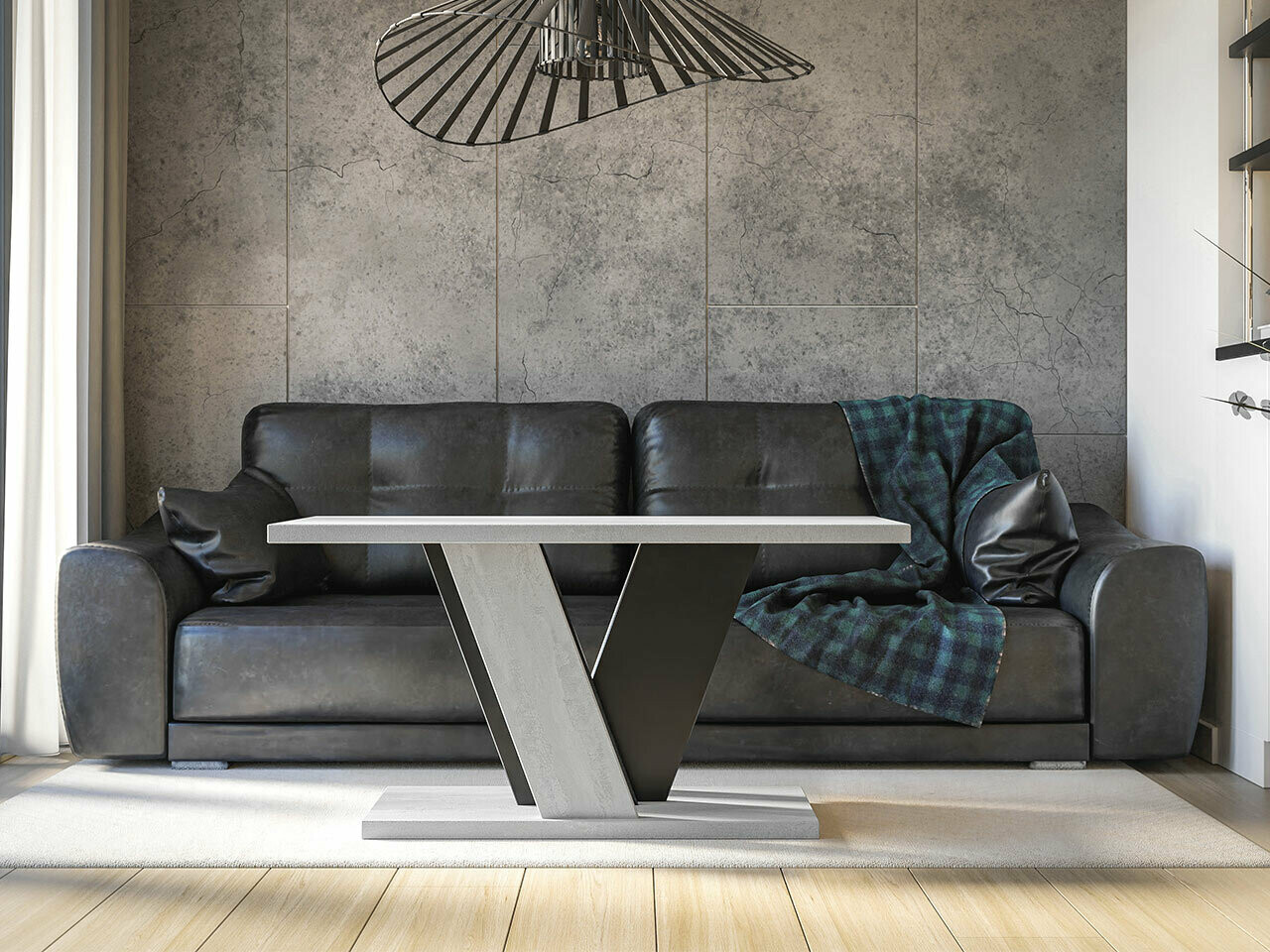 Tavolino da caffè Goodyear 128 (Grigio + Nero)