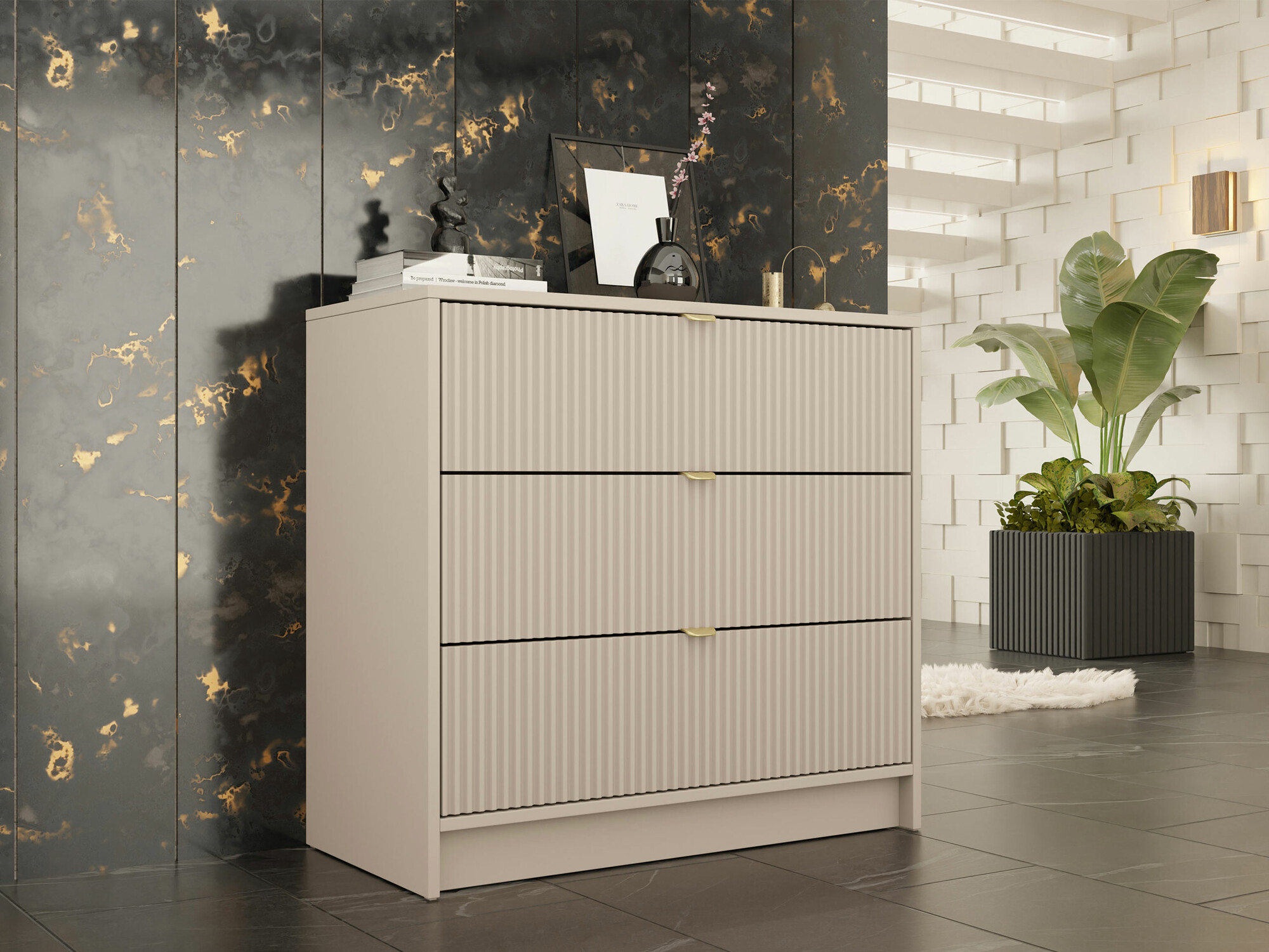 Cassettiera Comfivo Papilio I (Beige)