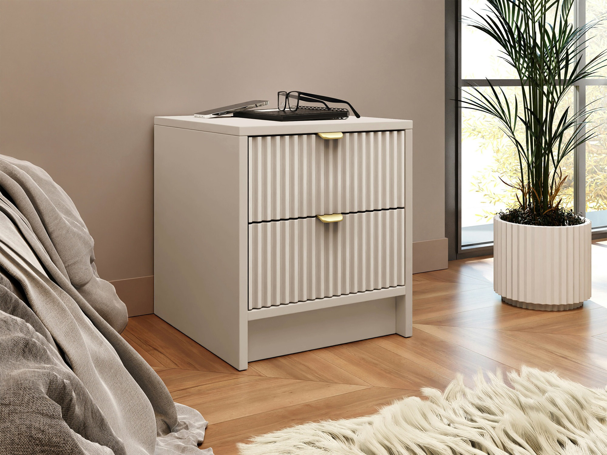 Comodino Comfivo Papilio (Beige)