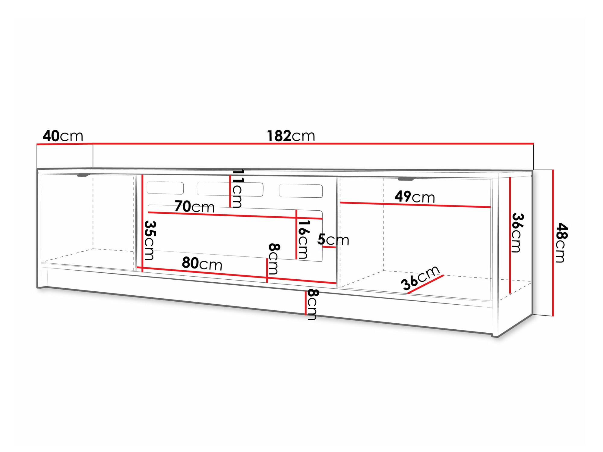 Mobile porta TV Comfivo Papilio II (Beige)