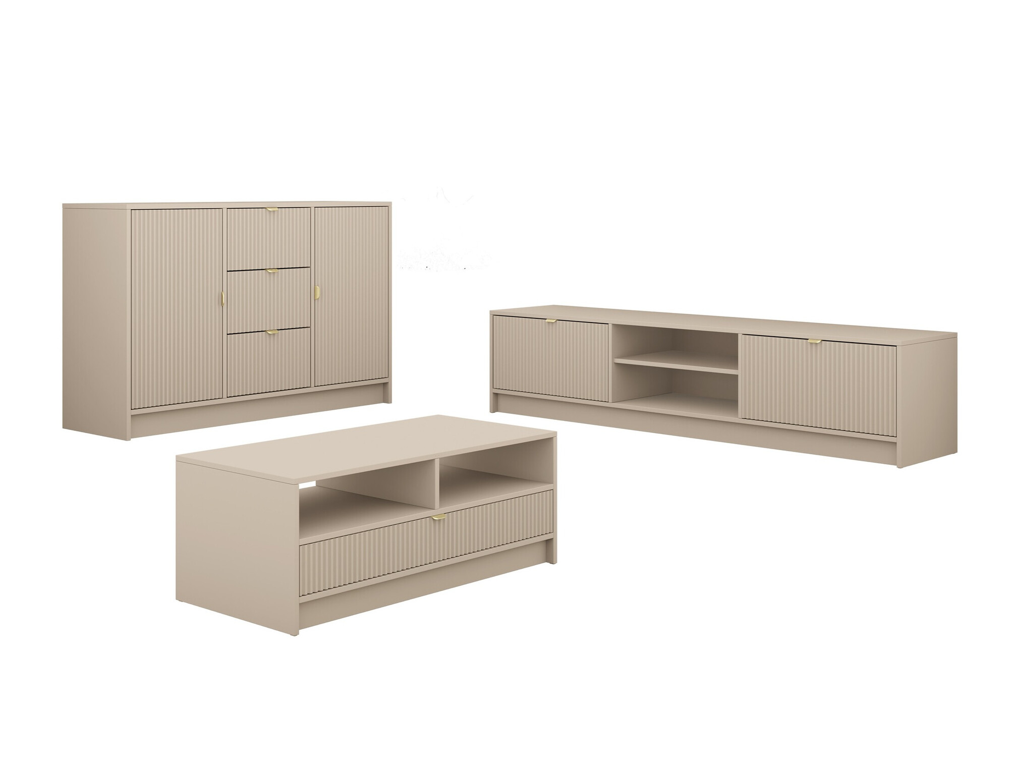 Parete attrezzata Comfivo Papilio I (Beige)
