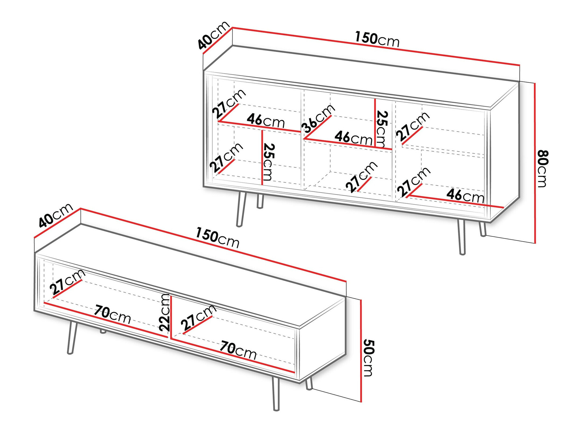 Parete attrezzata Providence 192 (Cachemire)