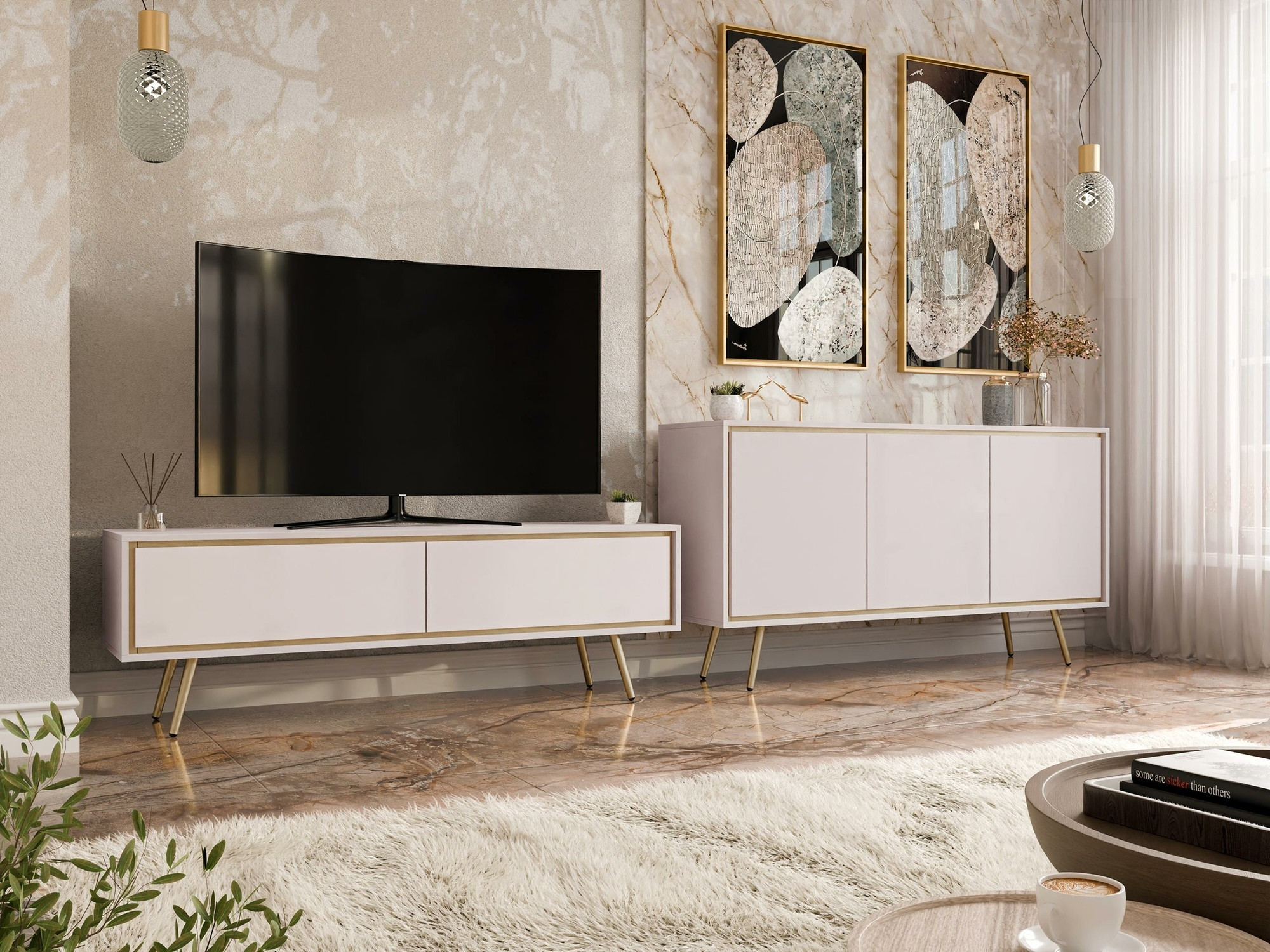 Parete attrezzata Providence 192 (Cachemire)