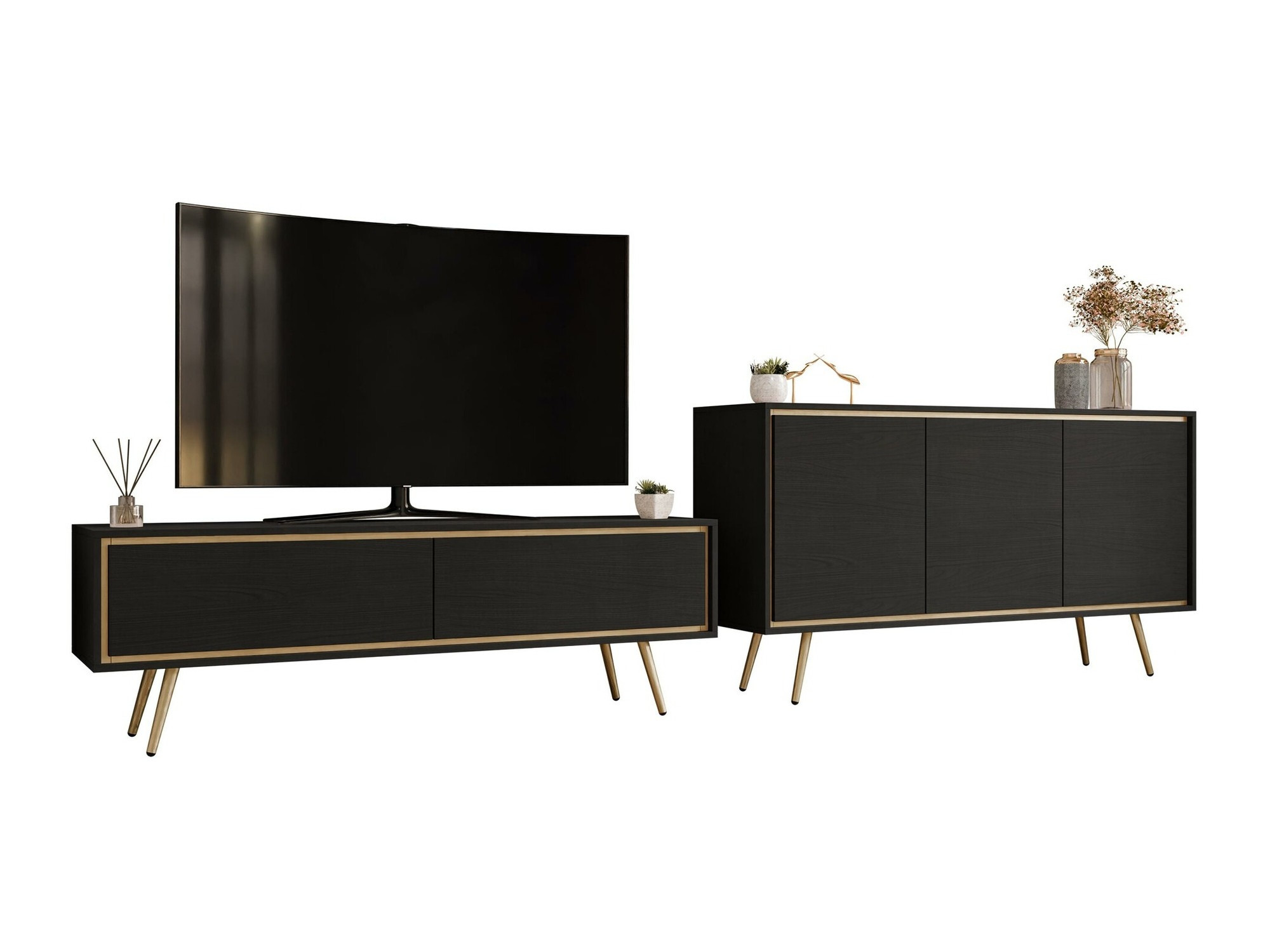 Parete attrezzata Providence 192 (Grafite)