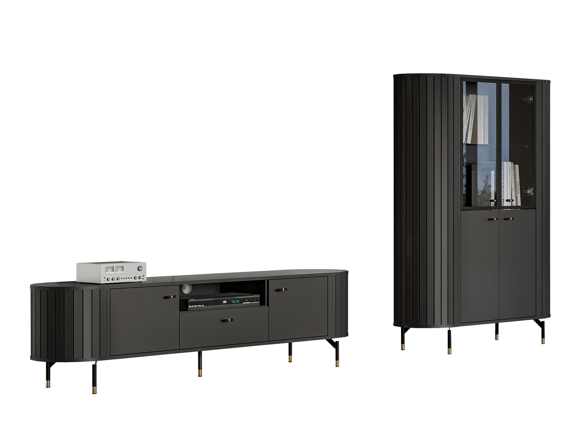 Parete attrezzata Novmono 108 (Nero)