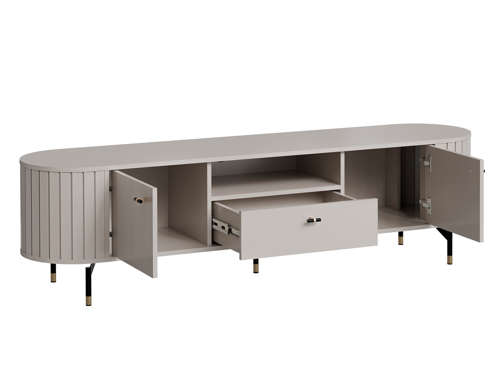 Parete attrezzata Novmono 108 (Nero)