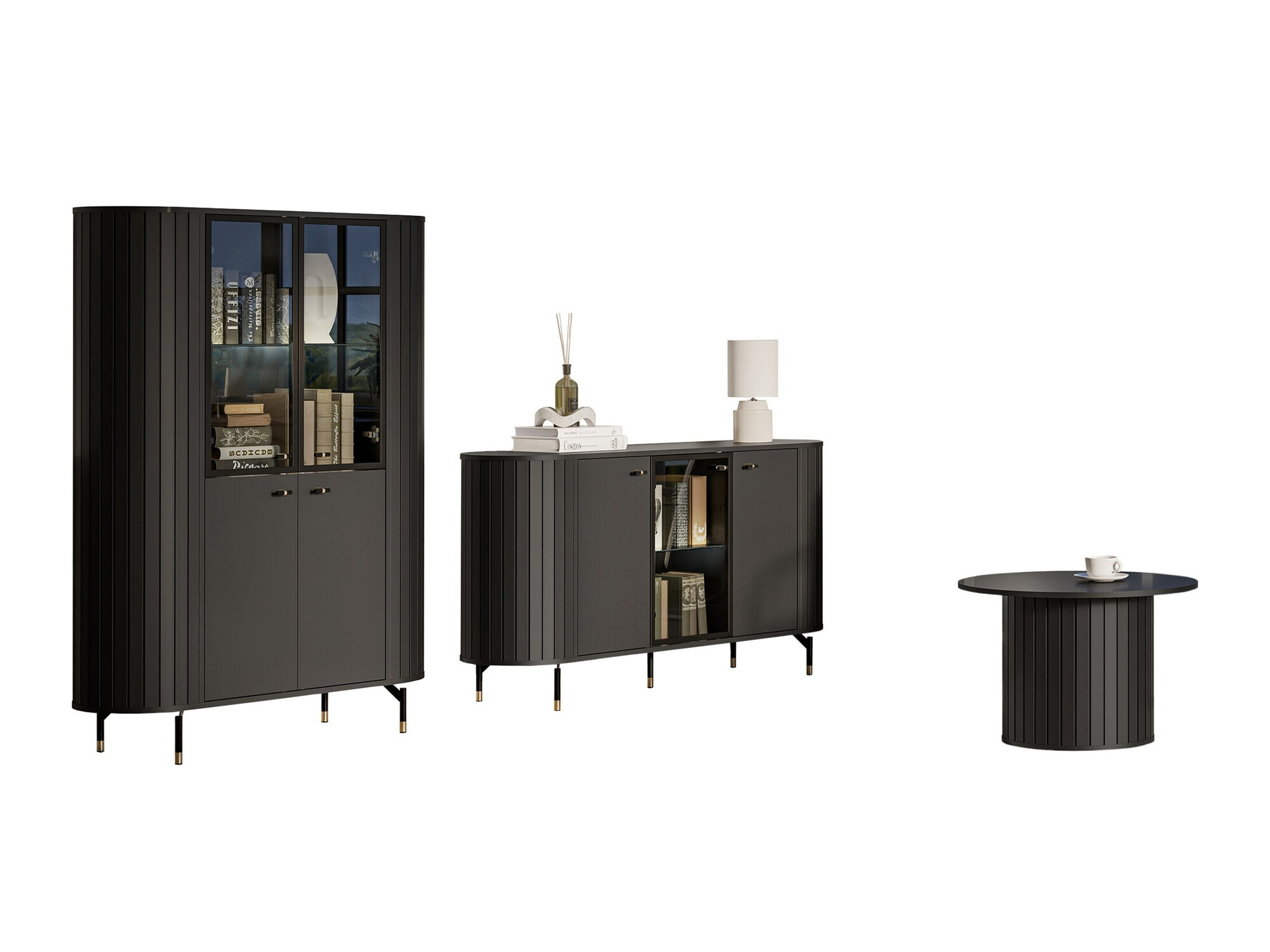 Parete attrezzata Novmono 109 (Nero)