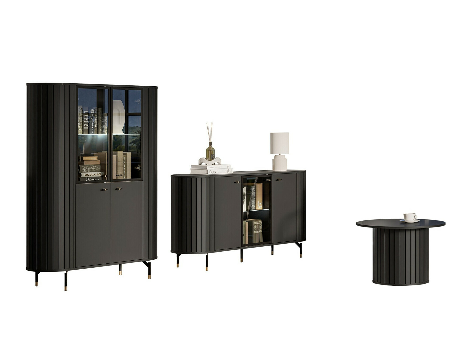 Parete attrezzata Novmono 109 (Nero)