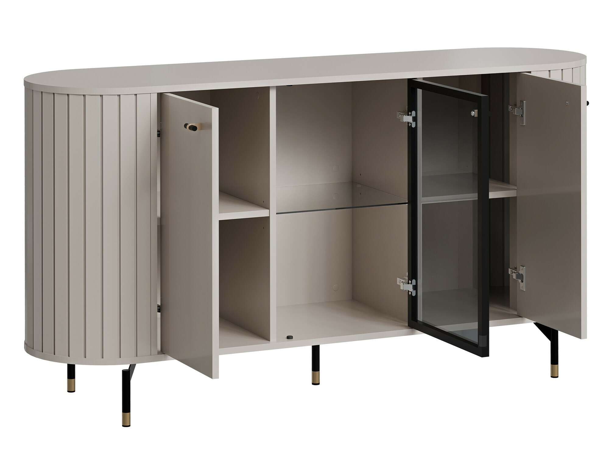 Parete attrezzata Novmono 109 (Nero)