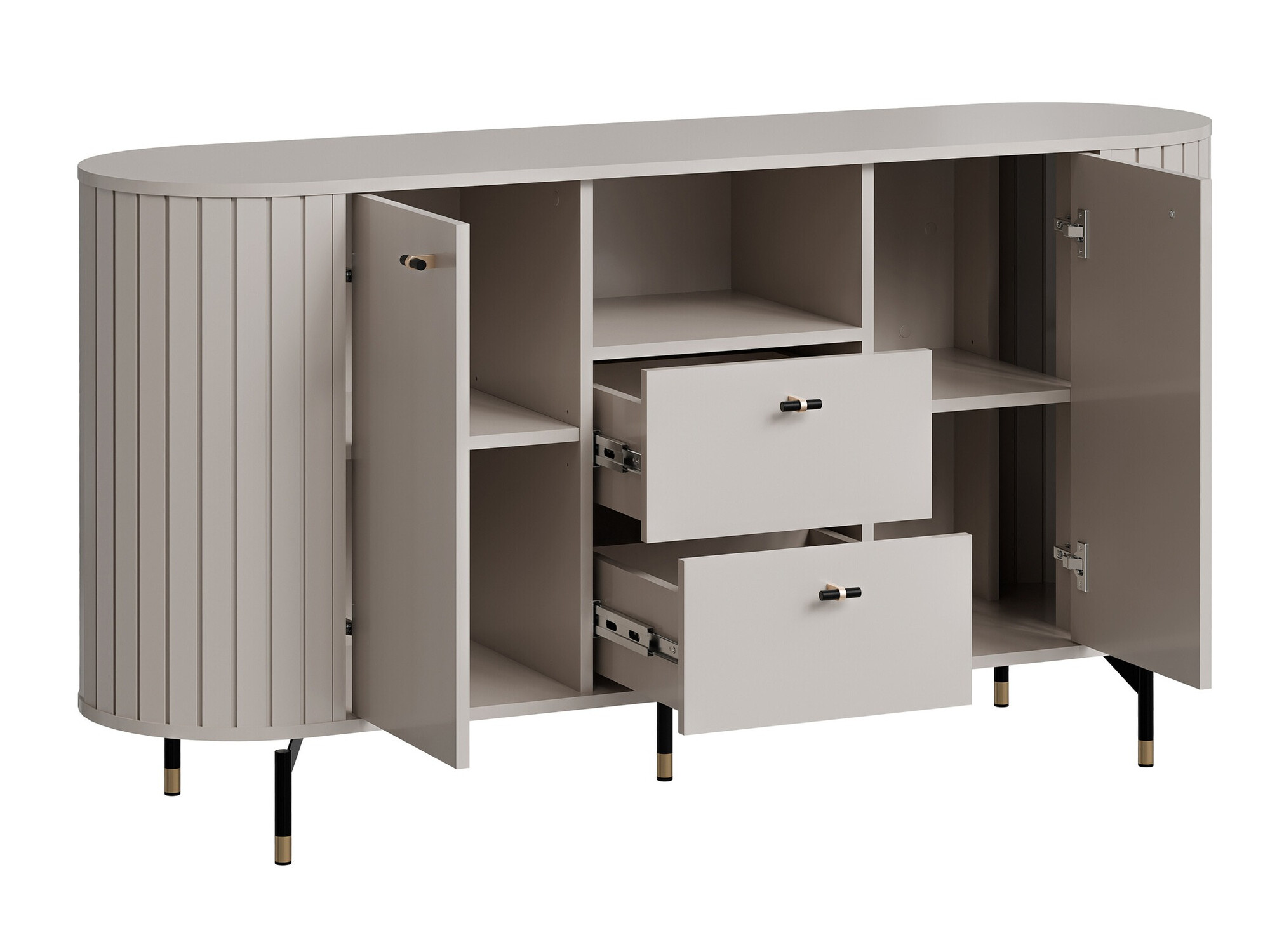 Parete attrezzata Novmono 110 (Nero)