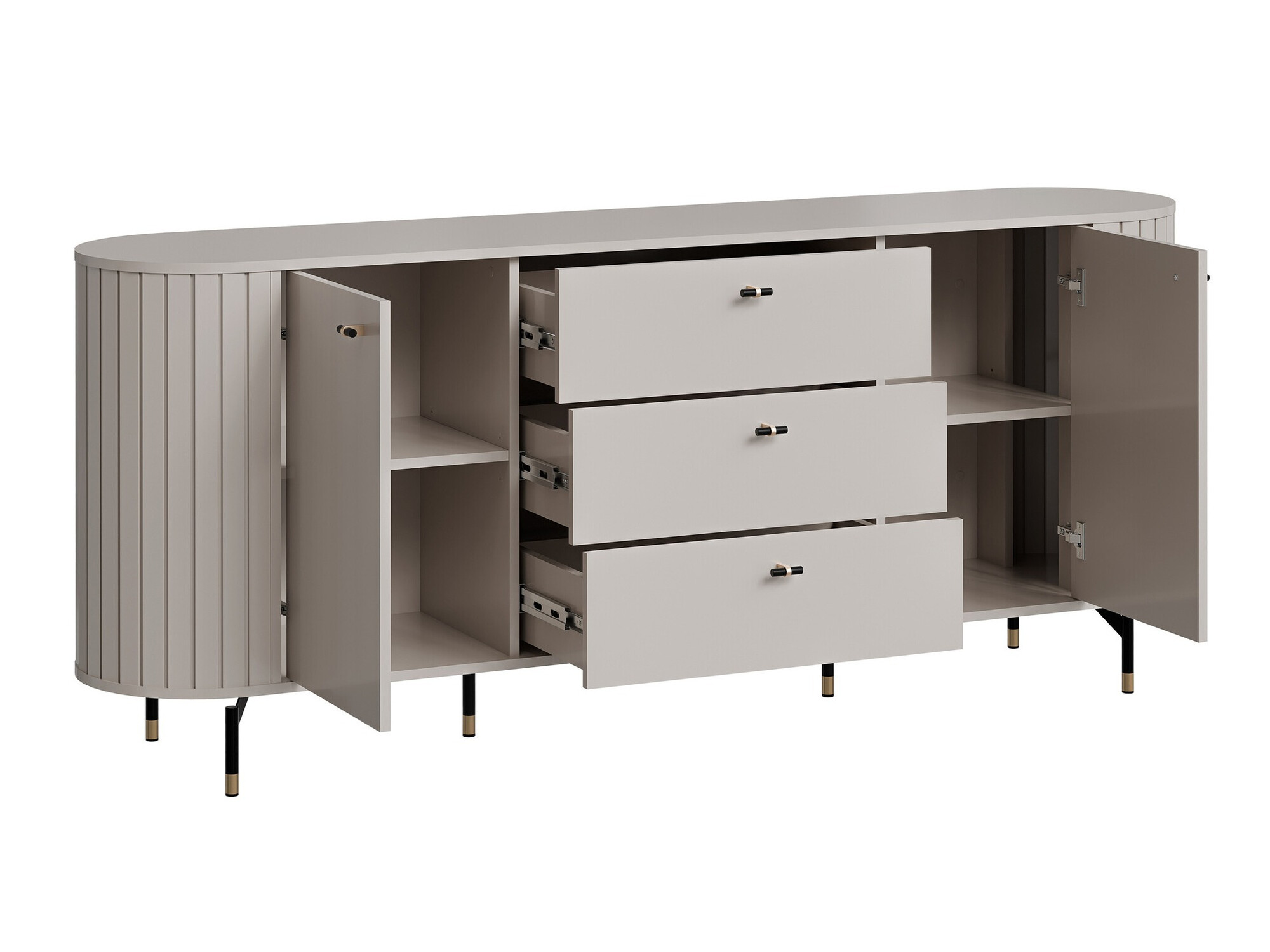 Parete attrezzata Novmono 110 (Nero)