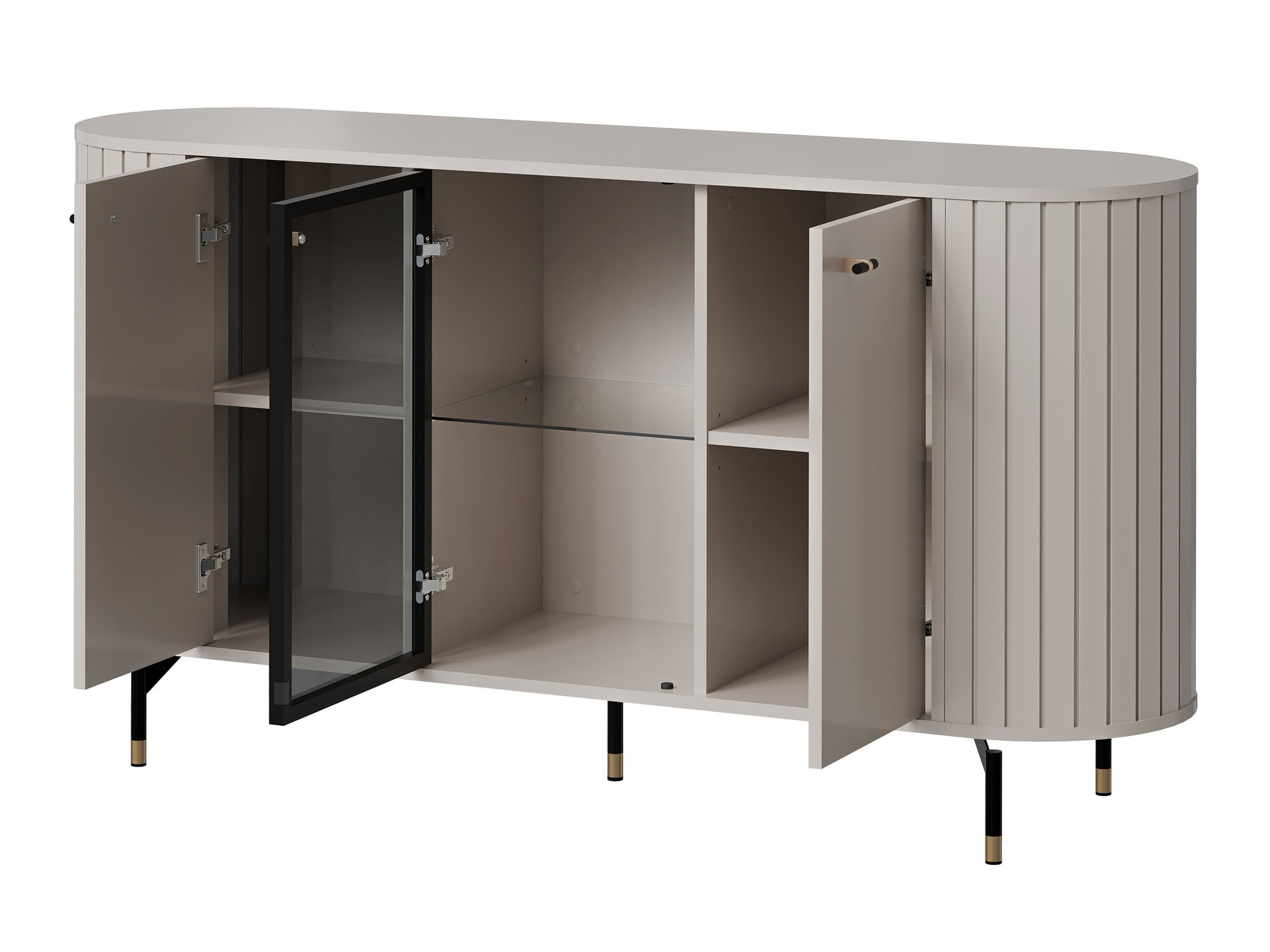 Parete attrezzata Novmono 111 (Nero)