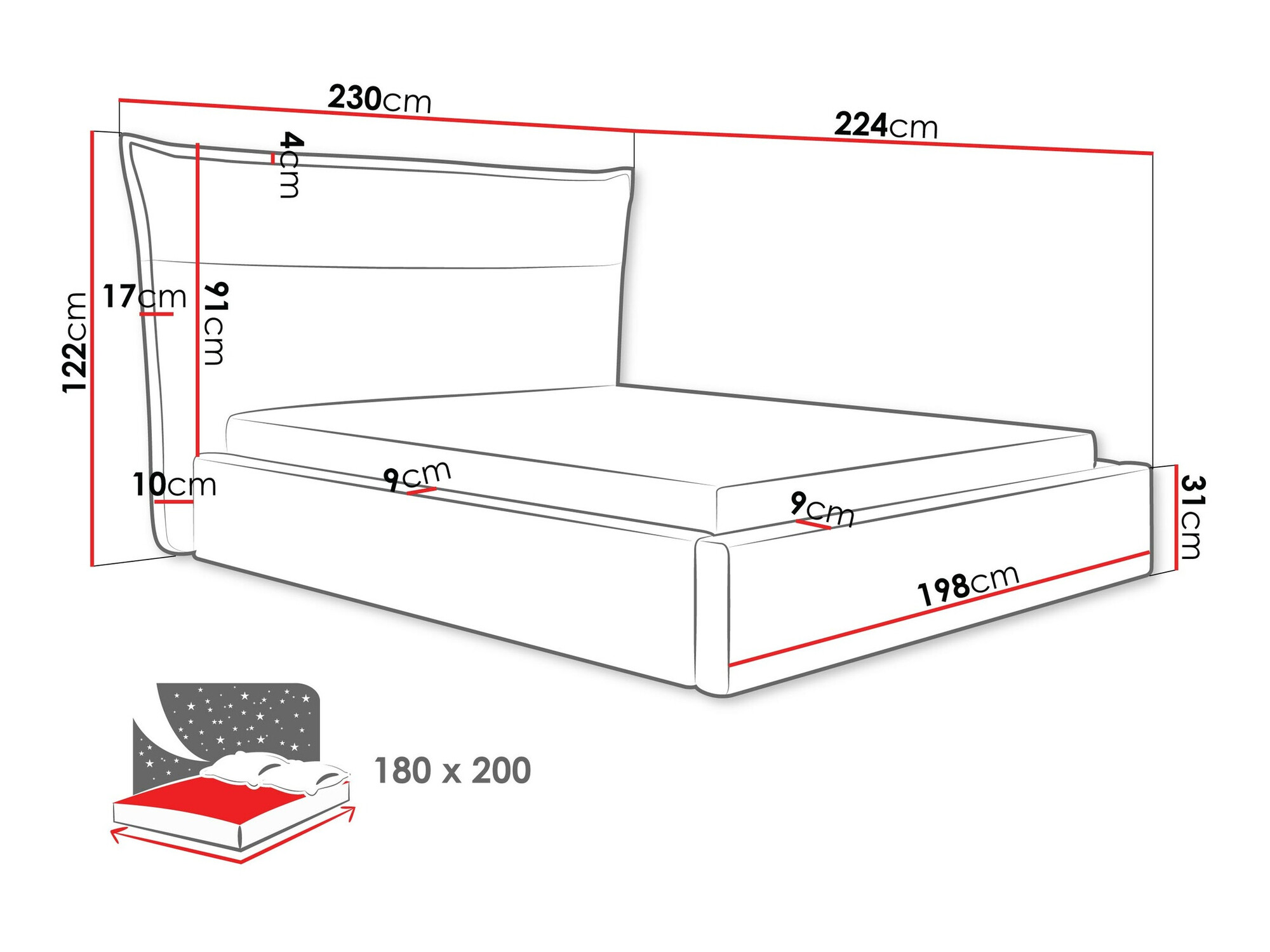Letto Comfivo Formica (Paros 1)