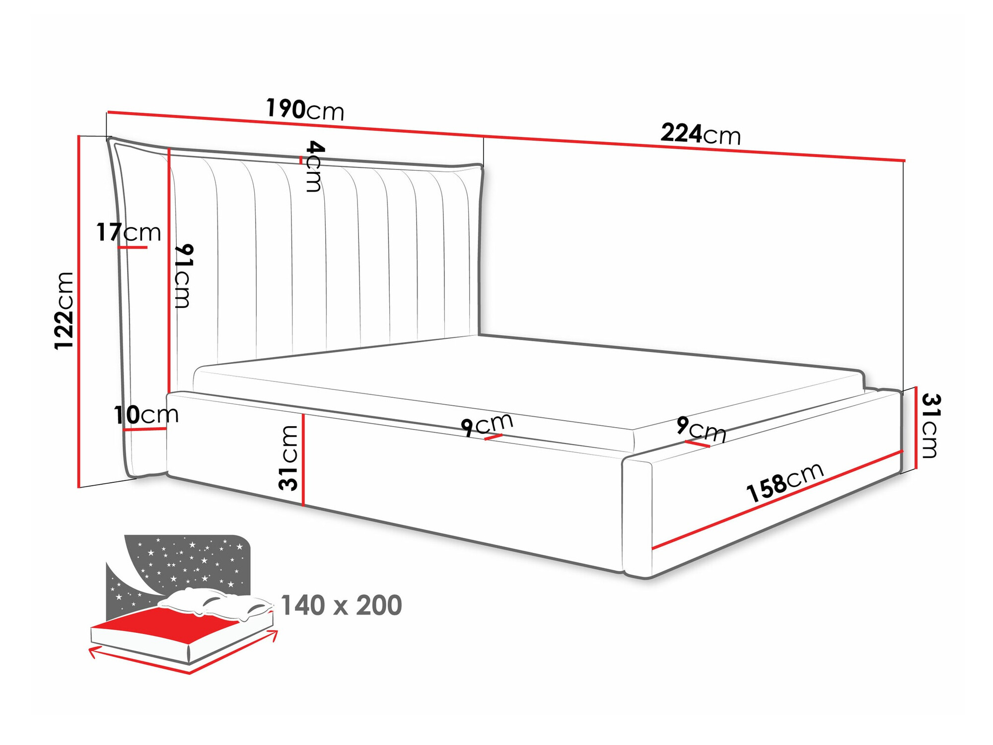 Letto Comfivo Solacium (Paros 1)