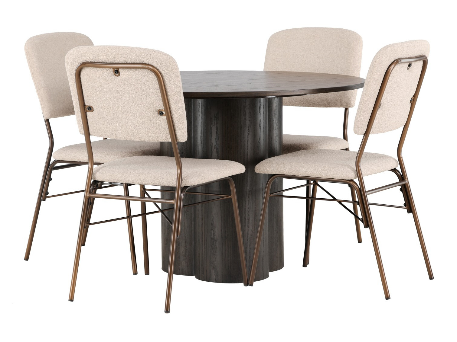 Set sala da pranzo Dallas 4606 (Noce scuro)