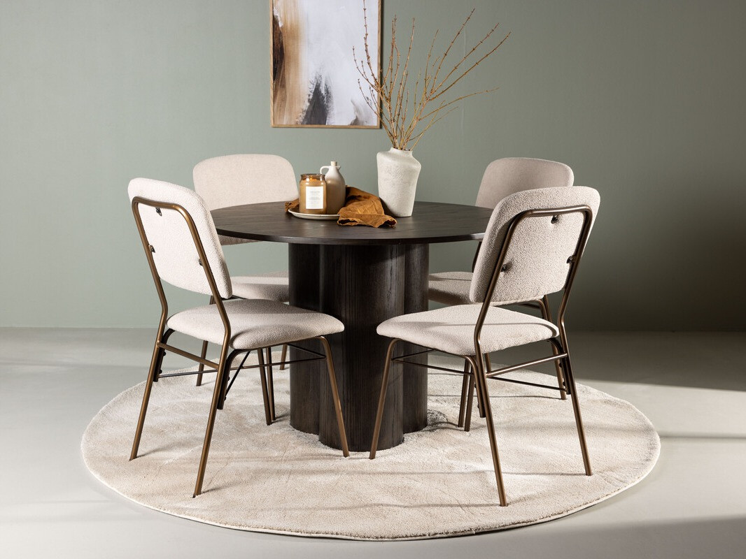 Set sala da pranzo Dallas 4606 (Noce scuro)