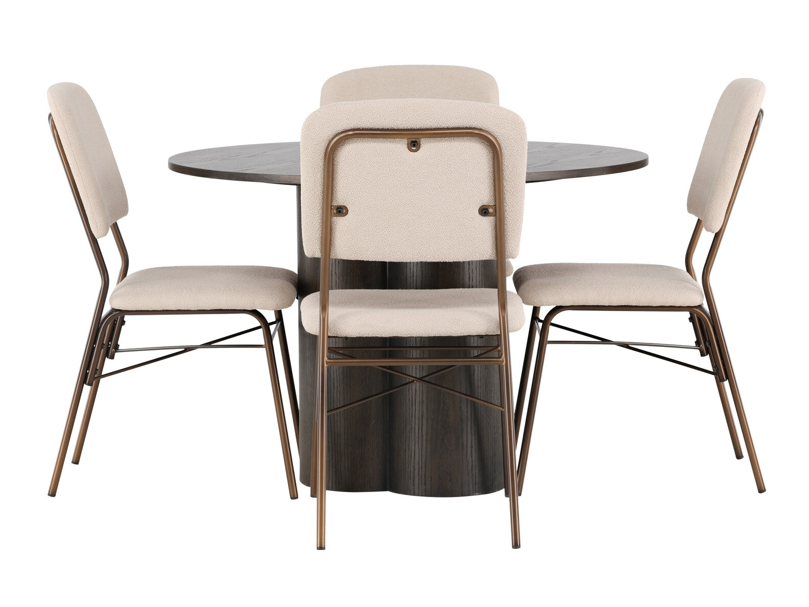 Set sala da pranzo Dallas 4606 (Noce scuro)