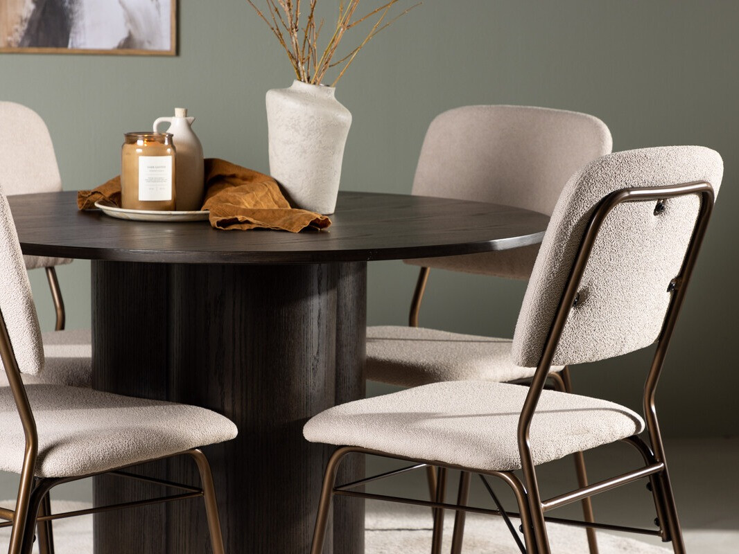 Set sala da pranzo Dallas 4606 (Noce scuro)