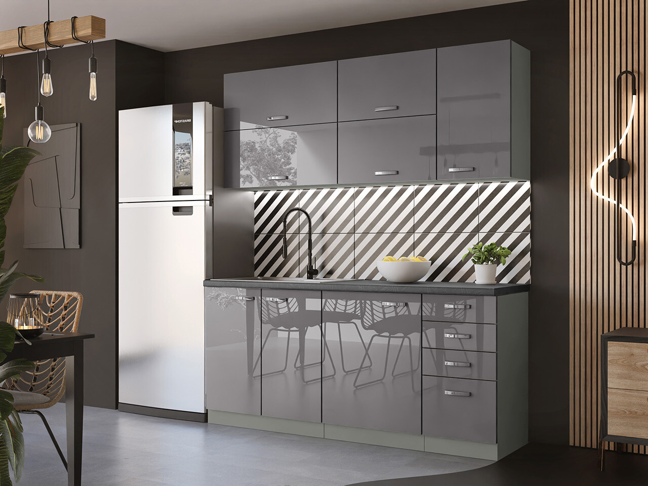 Set da cucina modulare Multi Grey 124