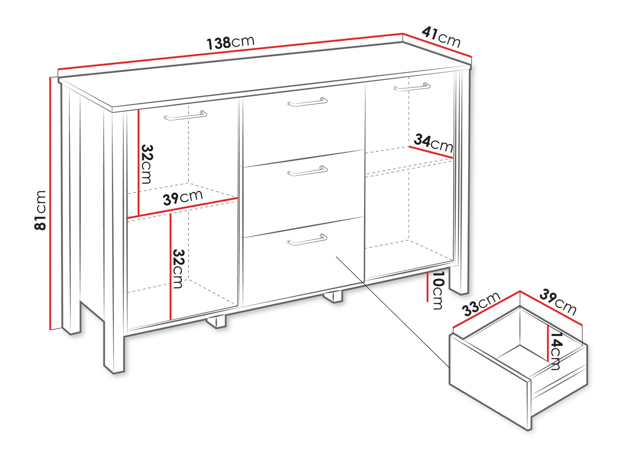 Cassettiera Venmelu 101 (Quercia di Wotan + Beige)