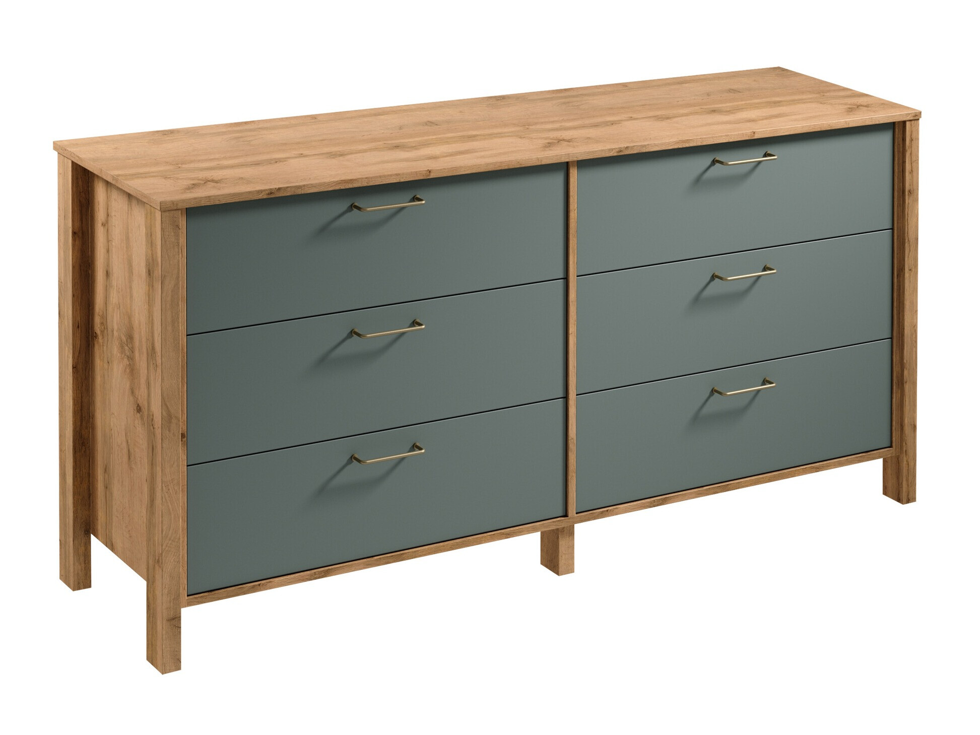 Cassettiera Venmelu 104 (Quercia di Wotan + Verde)