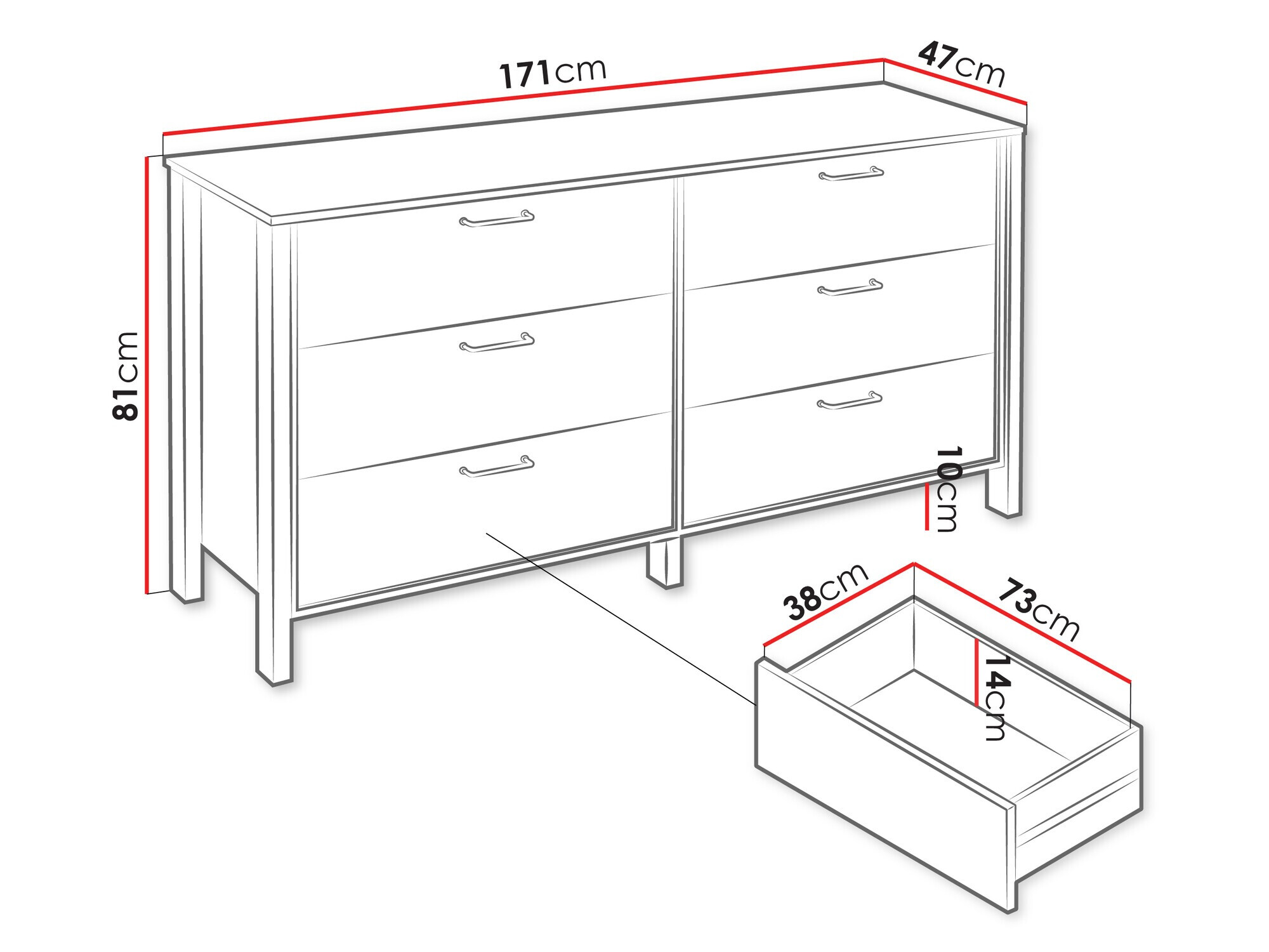 Cassettiera Venmelu 104 (Quercia di Wotan + Verde)
