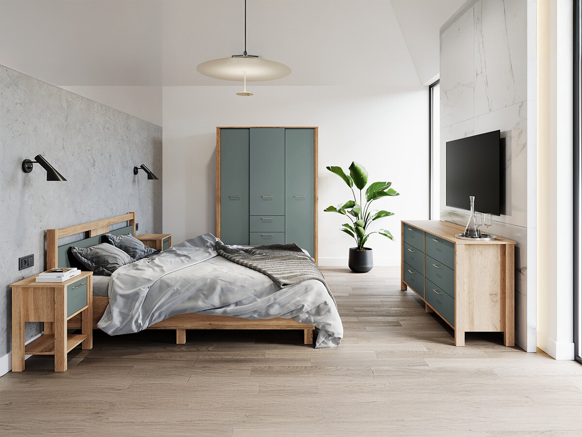 Letto Venmelu 106 (Quercia di Wotan + Verde)