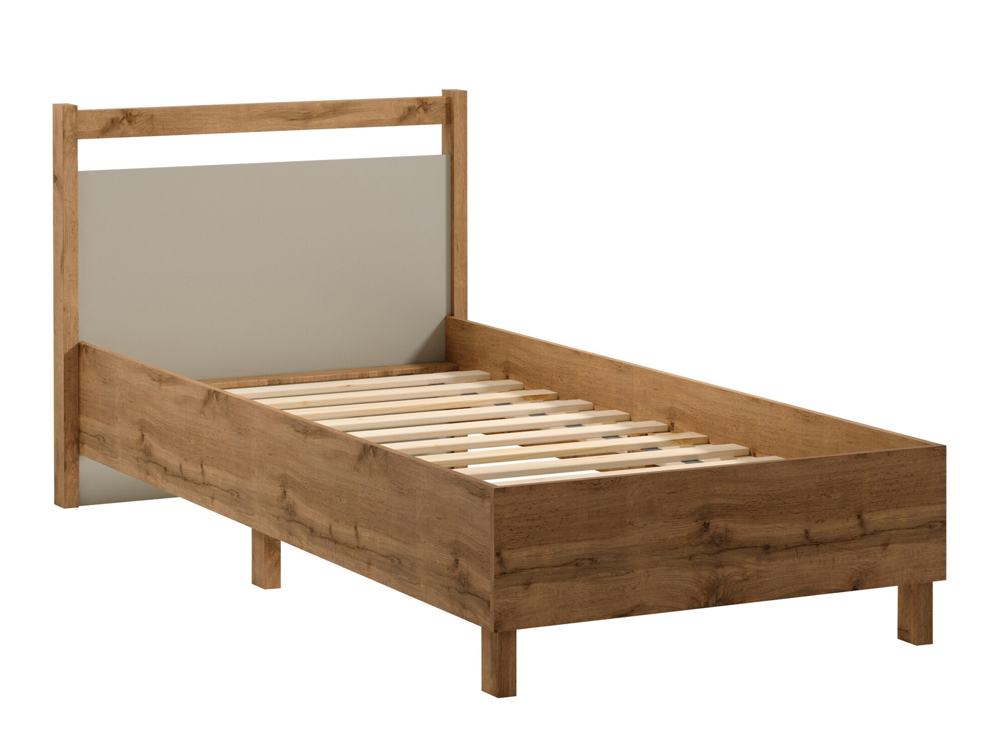 Letto Venmelu 107 (Quercia di Wotan + Beige)