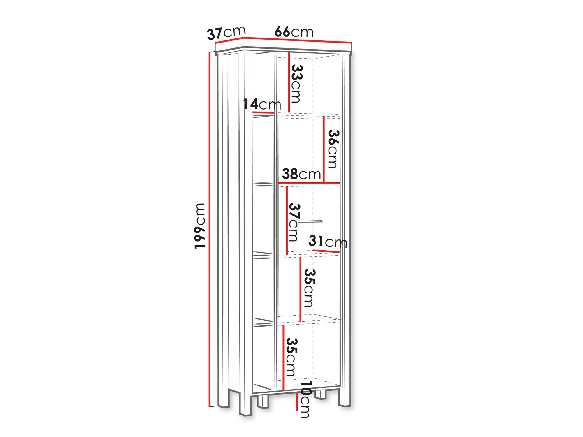 Scaffale Venmelu 109 (Quercia di Wotan + Beige)