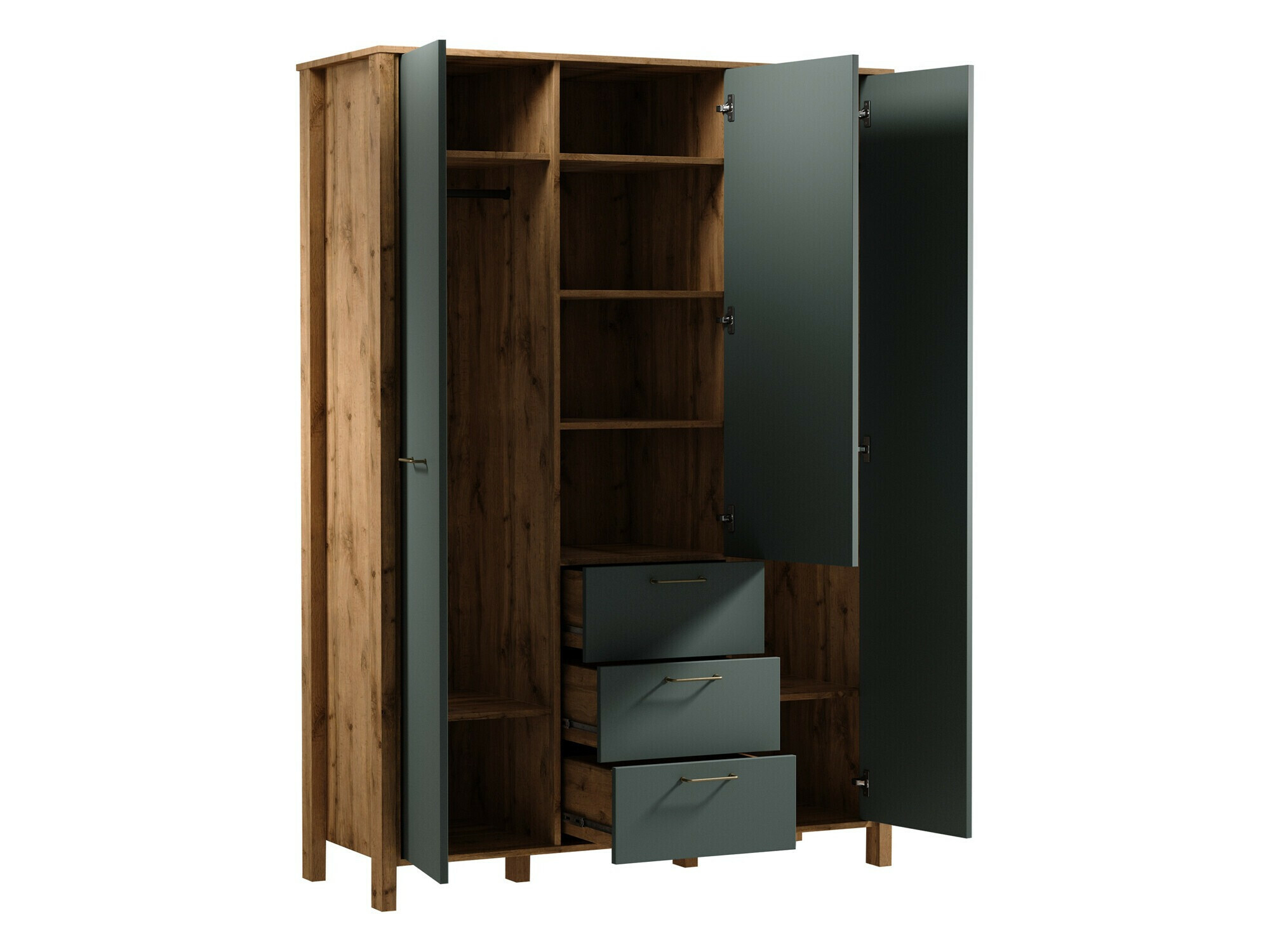 Armadio Venmelu 113 (Quercia di Wotan + Beige)