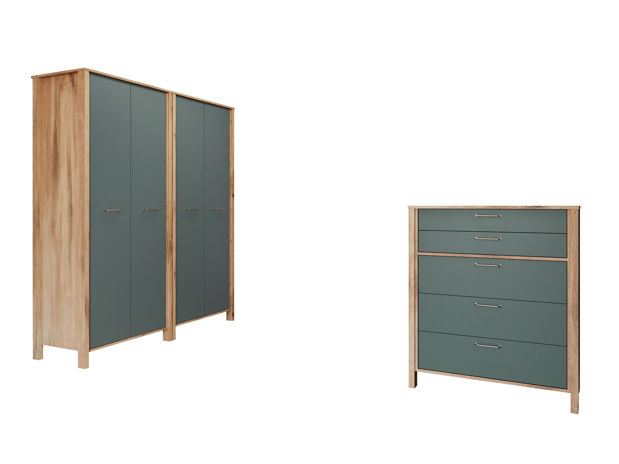 Set arredo da corridoio Venmelu 118 (Quercia di Wotan + Verde)