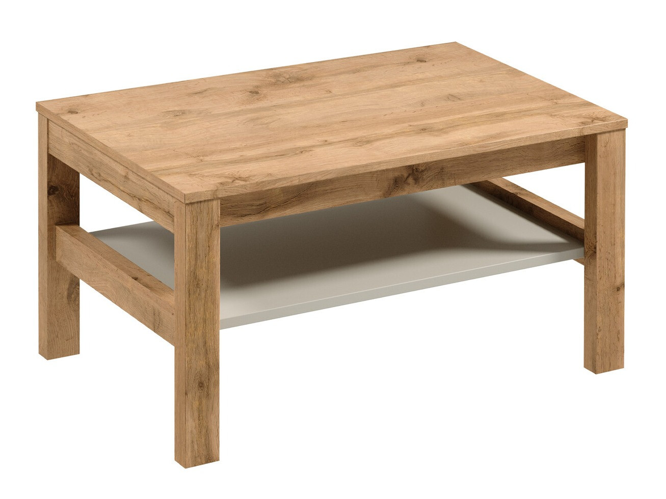 Tavolino da caffè Venmelu 115 (Quercia di Wotan + Beige)