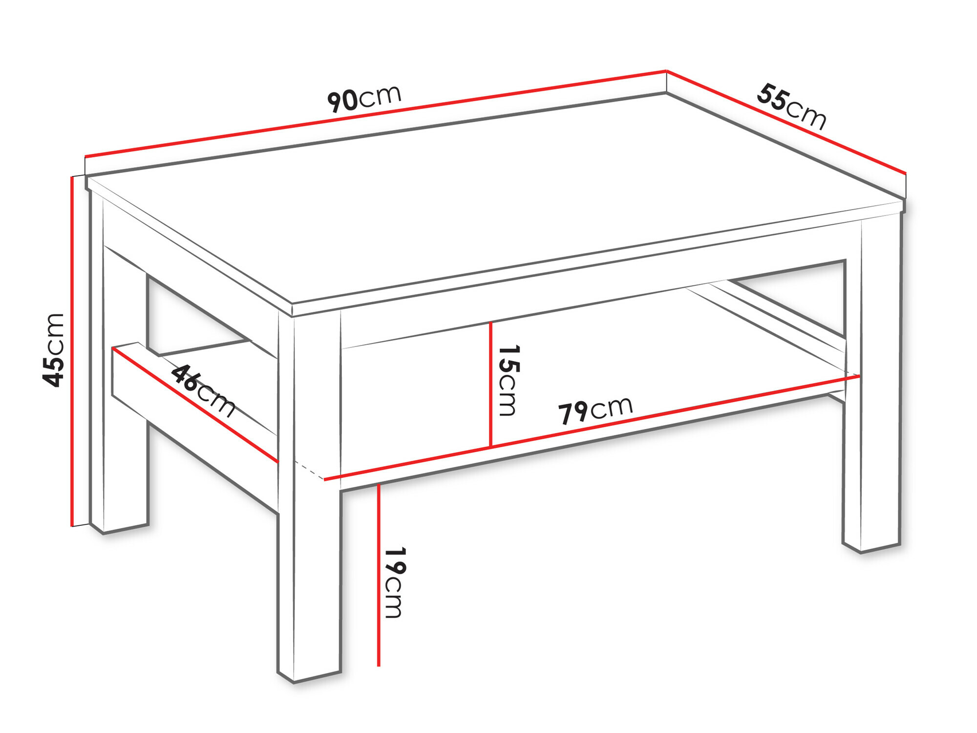 Tavolino da caffè Venmelu 115 (Quercia di Wotan + Verde)