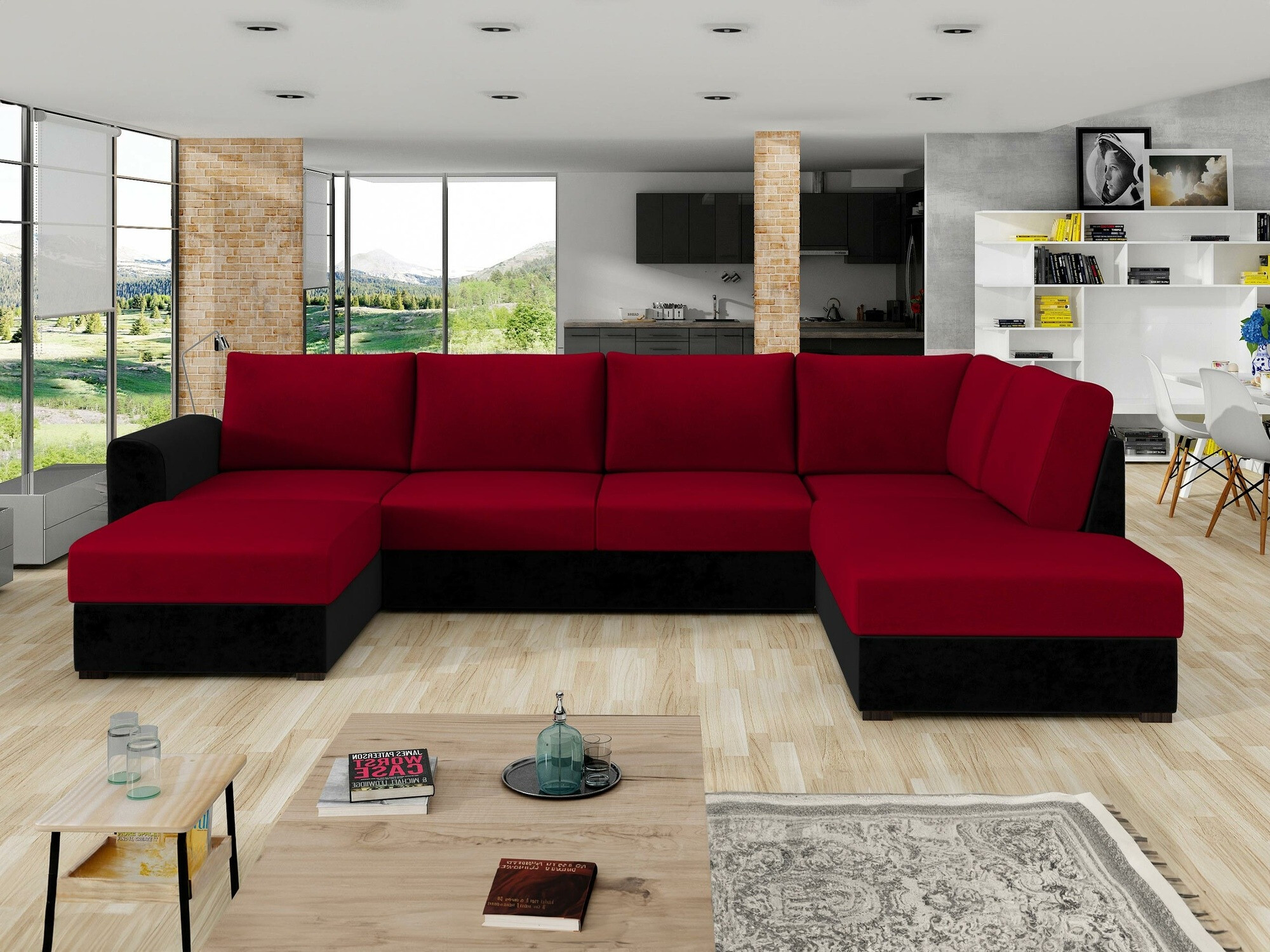 Divano angolare Comfivo Flumen (Magic Velvet 2219 + Venus Velvet 2926)