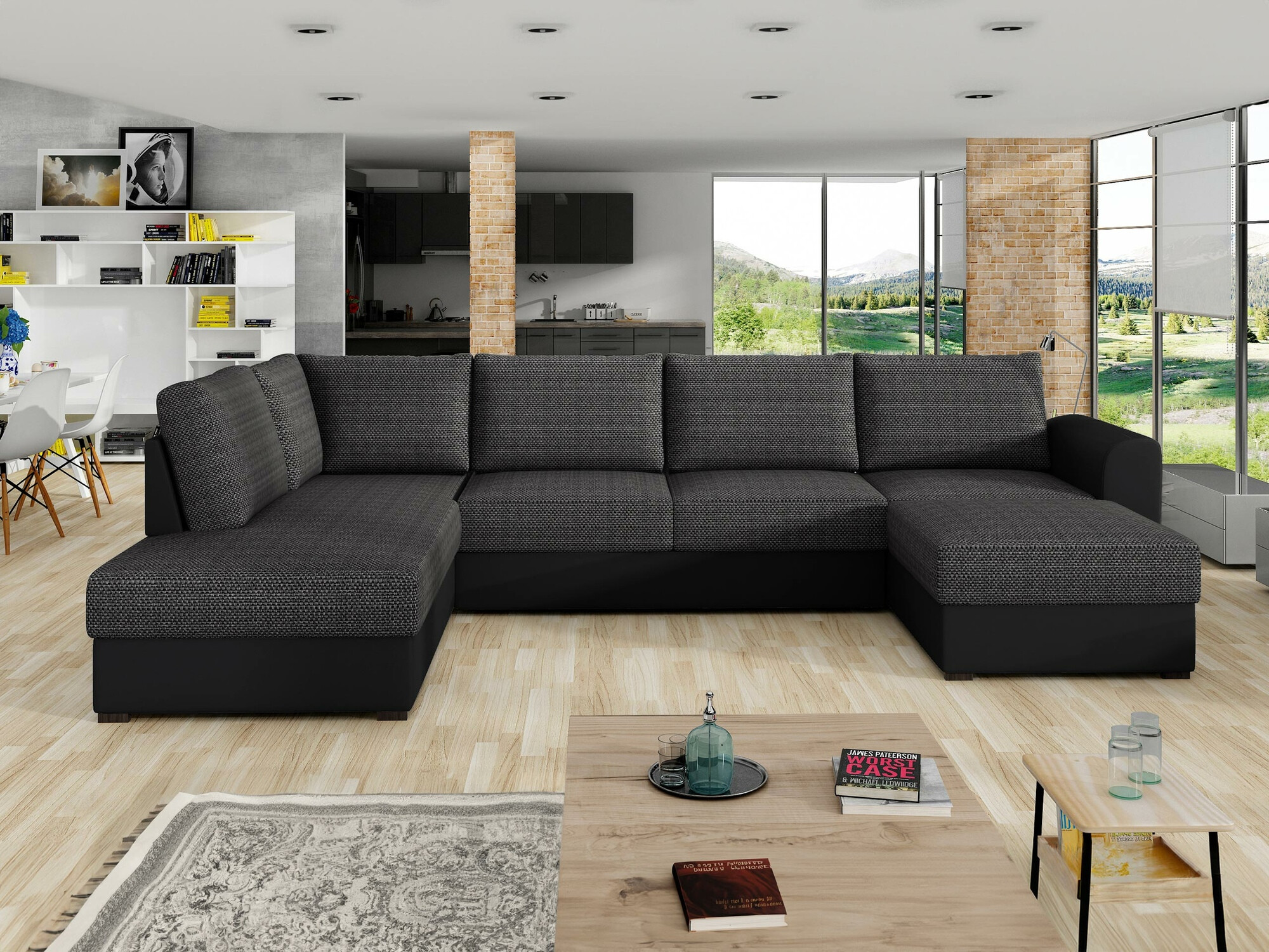 Divano angolare Comfivo Flumen (Soft 011 + Majorka 03)