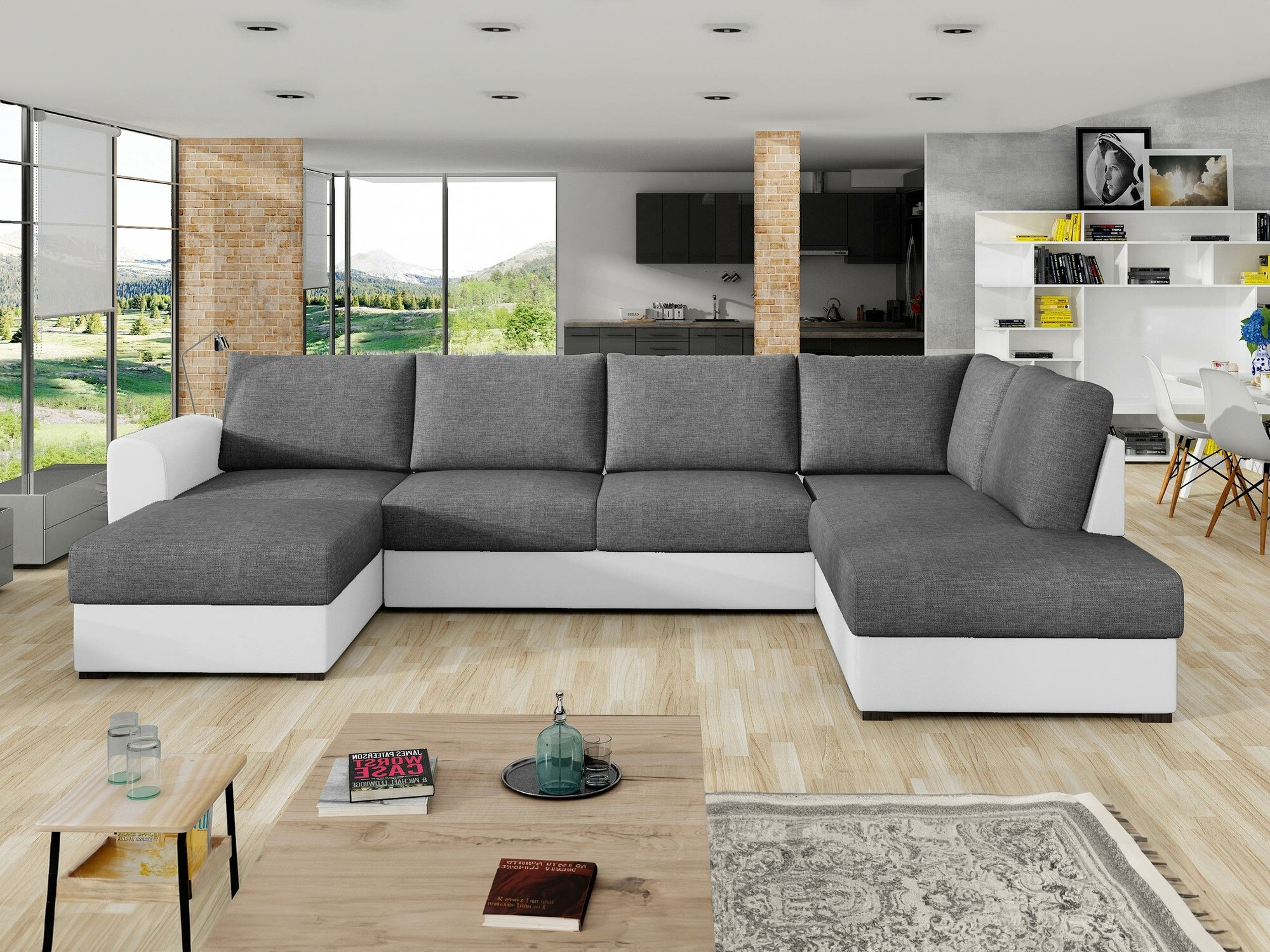 Divano angolare Comfivo Flumen (Soft 017 + Lux 06)