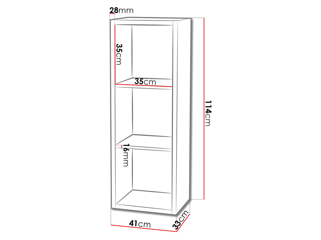 Parete attrezzata Levnova 106 (Bianco)