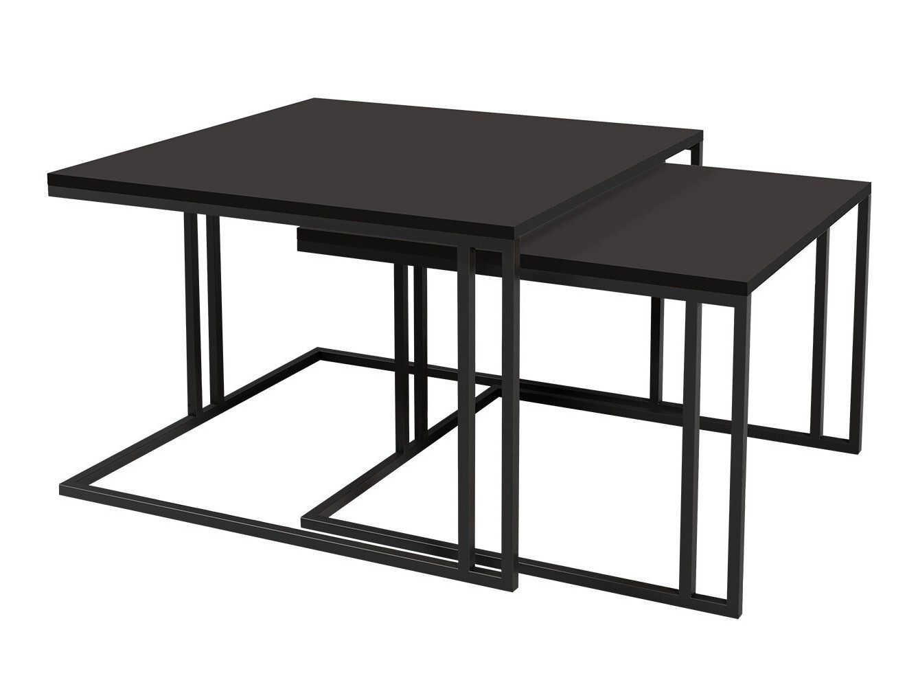 Set tavolino da caffè Oswego 110 (Nero)