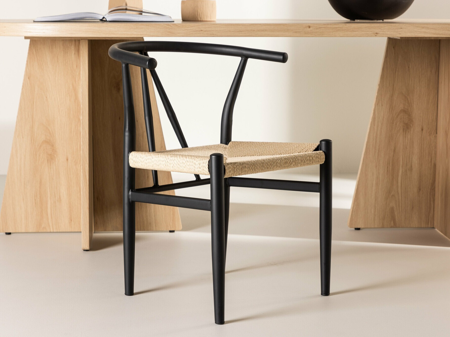 Sedia Dallas 4525 (Nero + Beige)