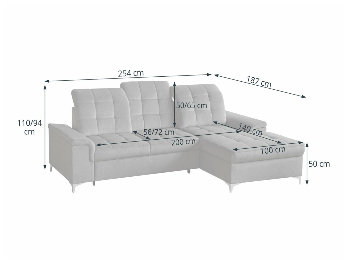 Divano angolare Boston 587 (Voss 15)