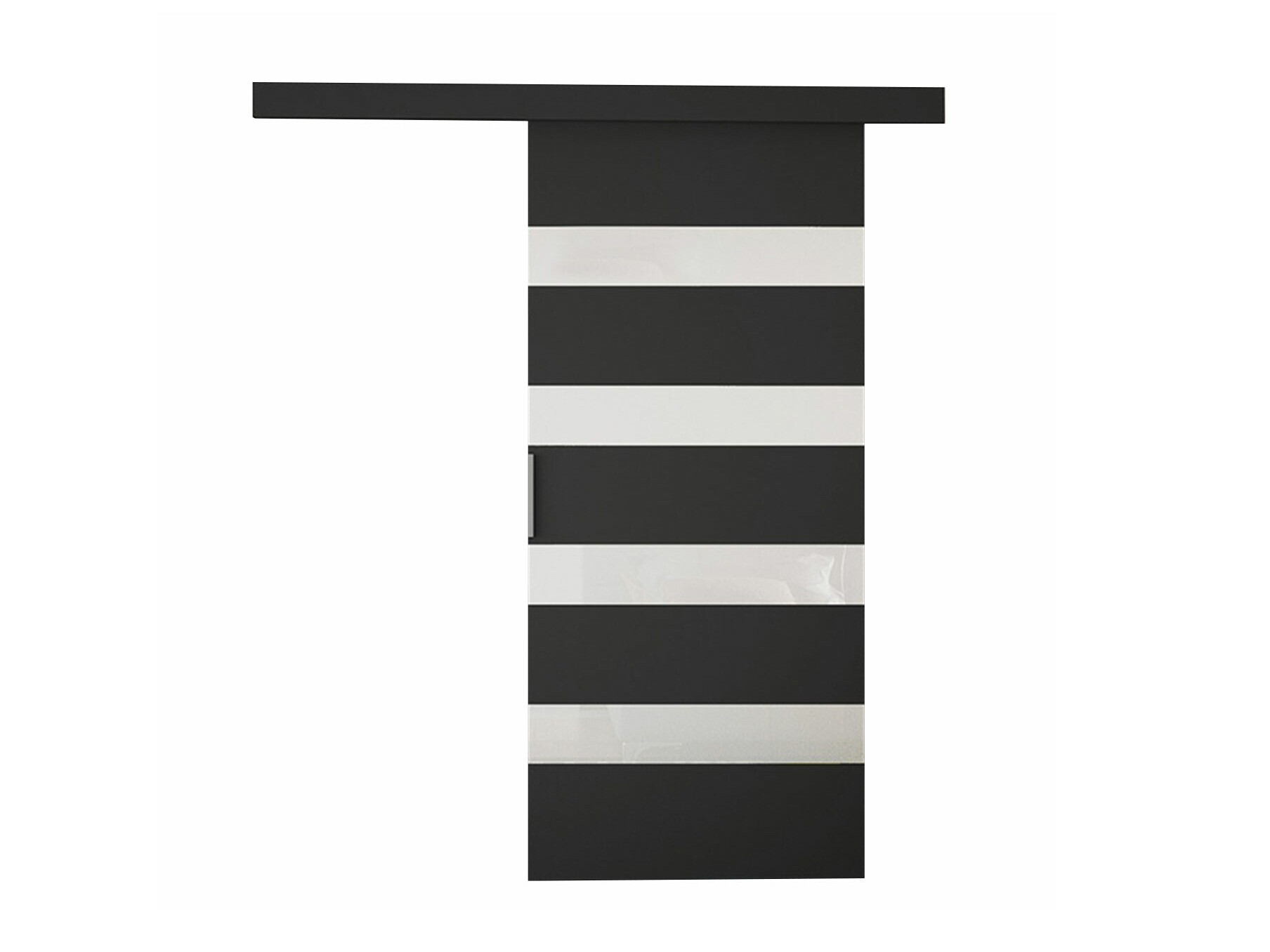 Porte scorrevoli Closico Portalis V (Nero + Bianco)