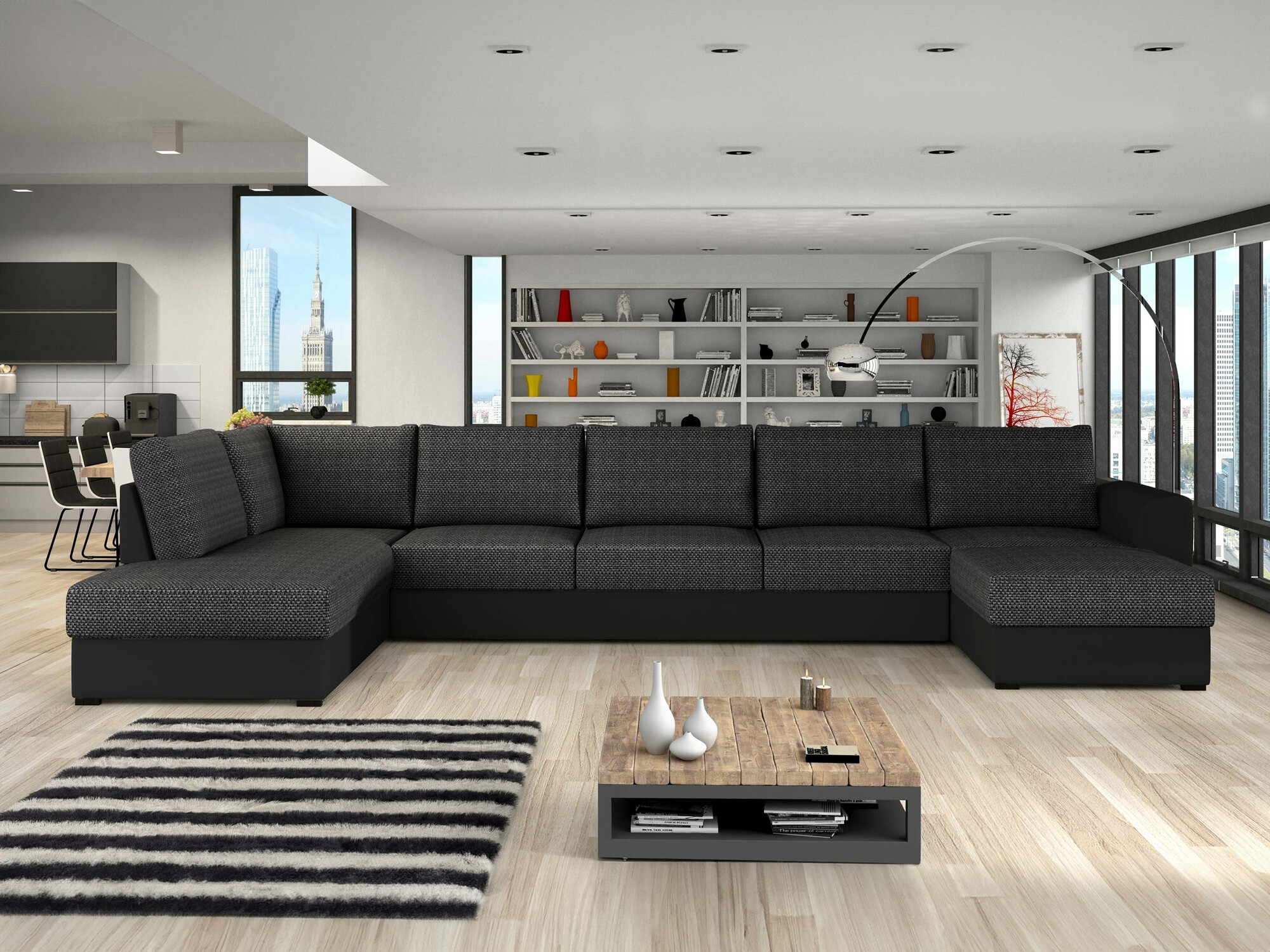 Divano angolare Comfivo Flumen I (Soft 011 + Majorka 03)