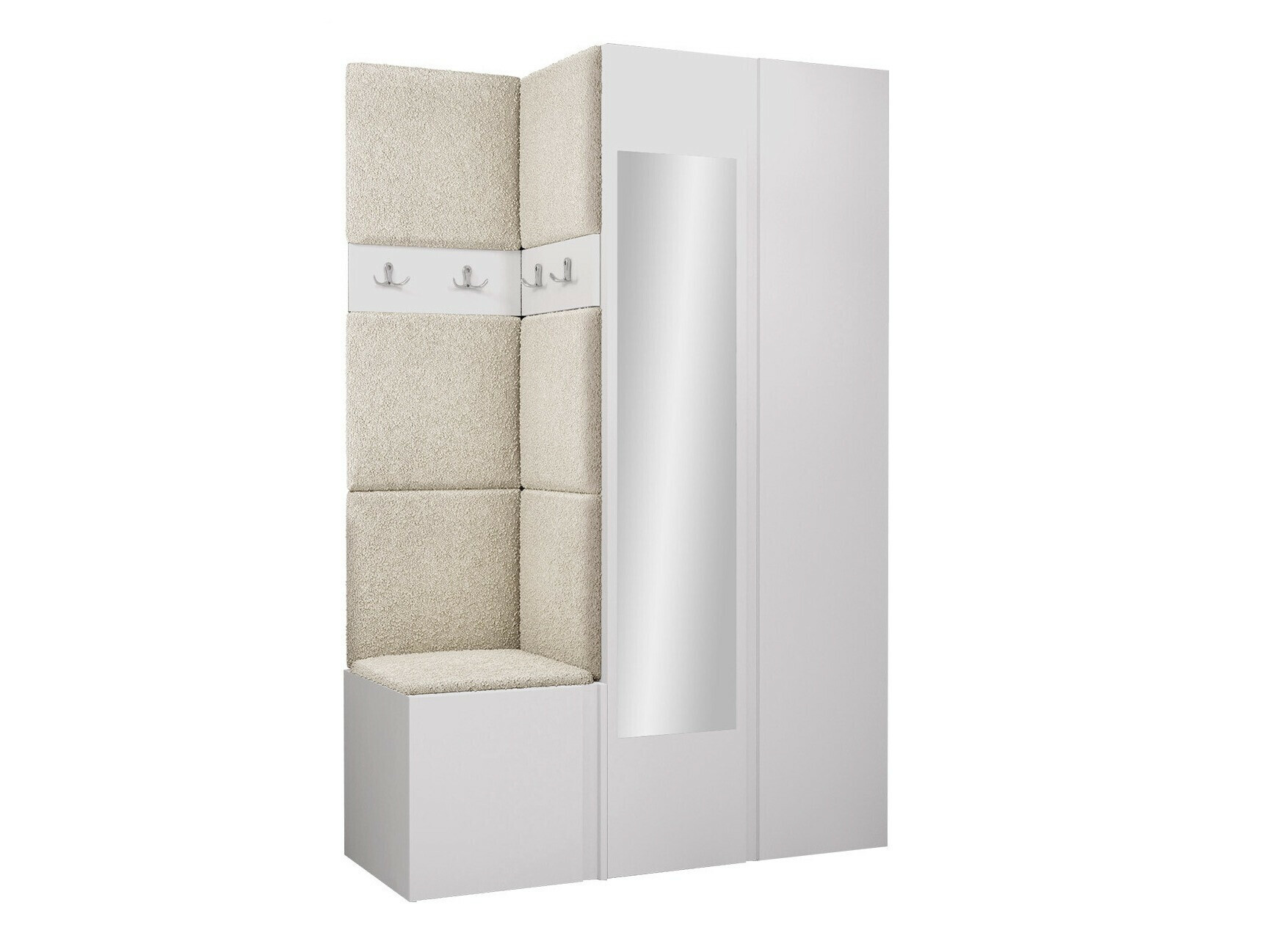 Set arredo da corridoio Pinis XXVI (Bianco)