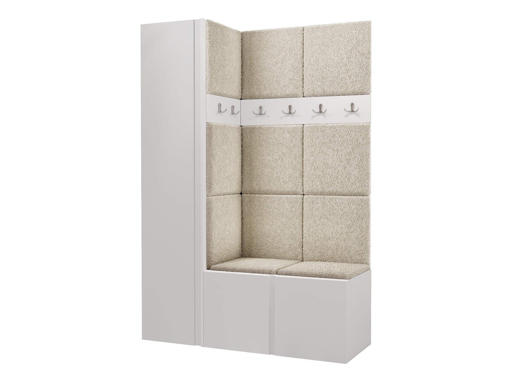 Set arredo da corridoio Pinis IX (Bianco)