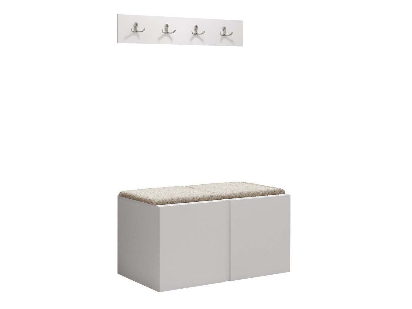 Set arredo da corridoio Pinis VI (Bianco)