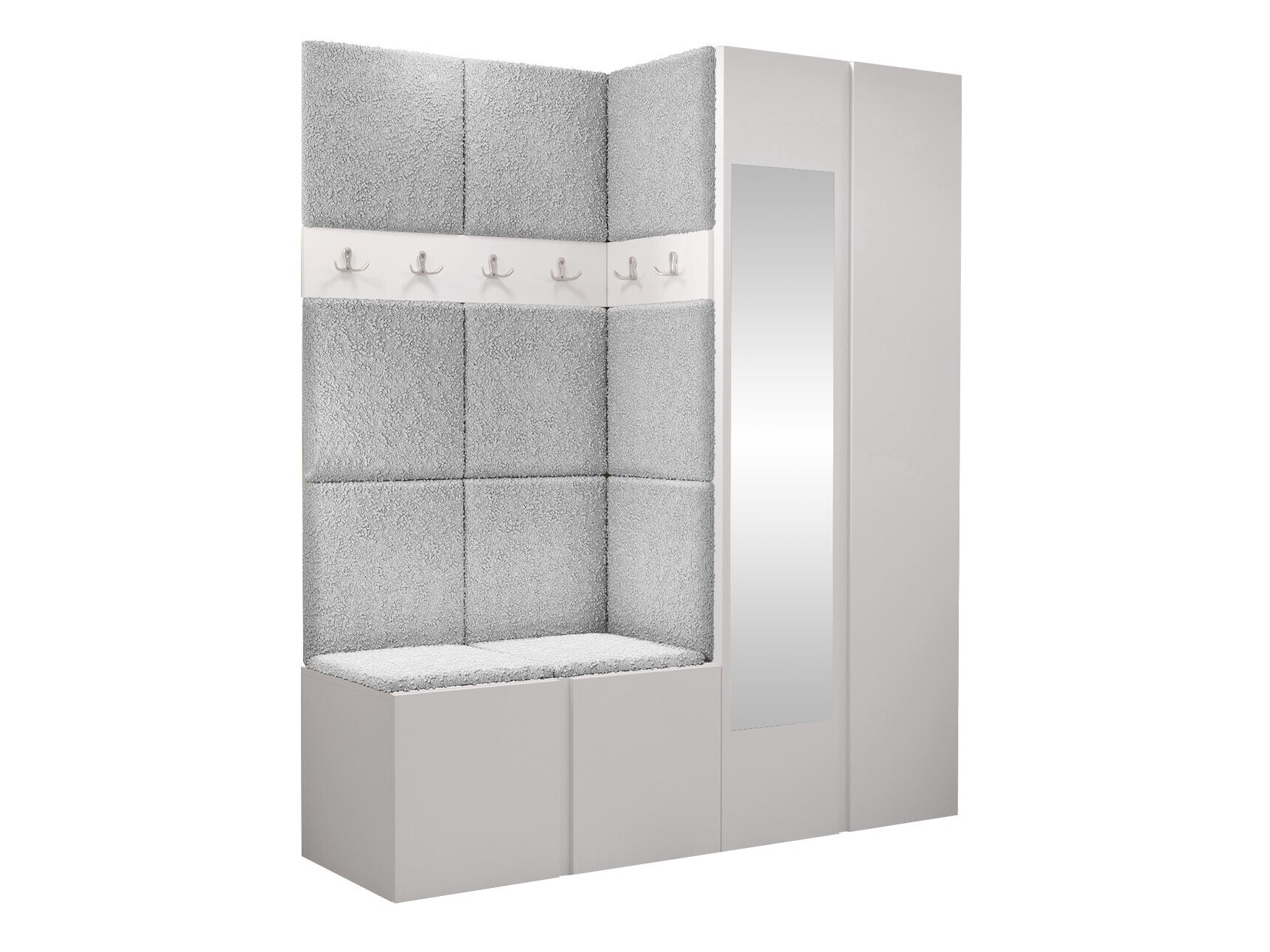 Set arredo da corridoio Pinis X (Bianco)