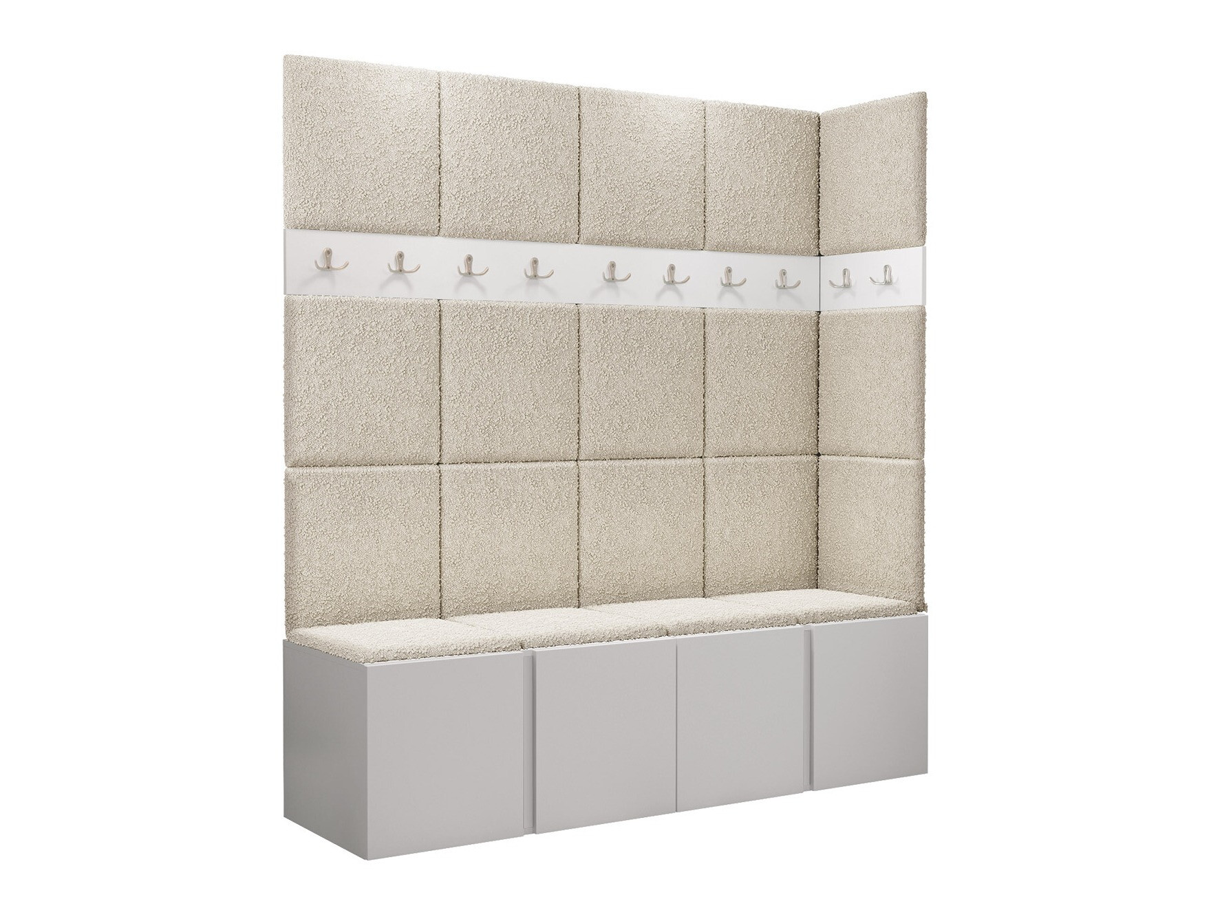 Set arredo da corridoio Pinis II (Bianco)