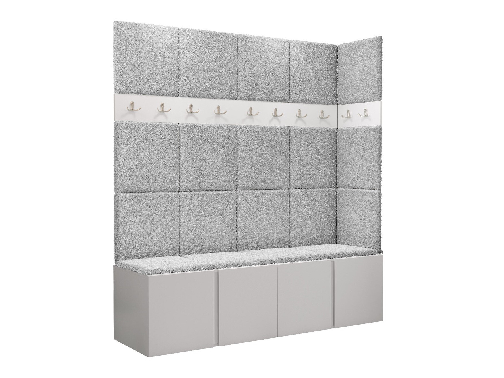 Set arredo da corridoio Pinis II (Bianco)